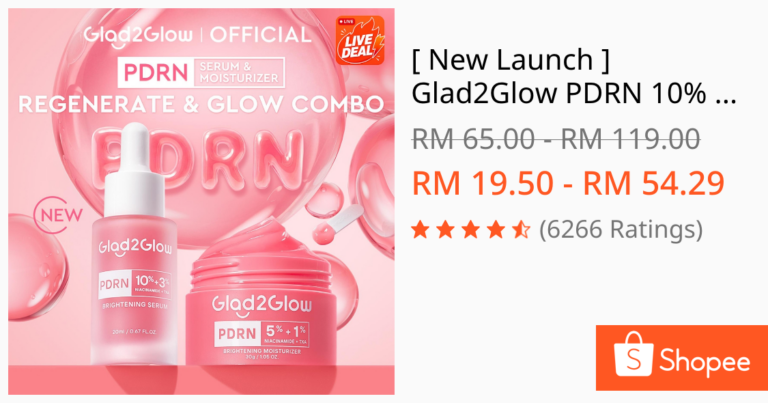 Adakah Glad2Glow PDRN 10% NIACINAMIDE 3% TXA BRIGHTENING Serum Sesuai untuk Kulit Kusam dan Jeragat?