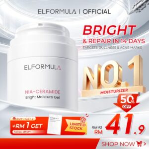 Semak Fakta dan Ramuan ELFORMULA Nia Ceramide Moisturizer Gel sebelum Beli di Shopee