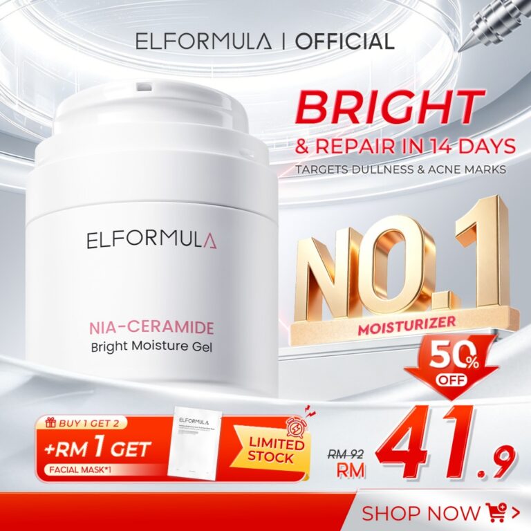 Semak Fakta dan Ramuan ELFORMULA Nia Ceramide Moisturizer Gel sebelum Beli di Shopee