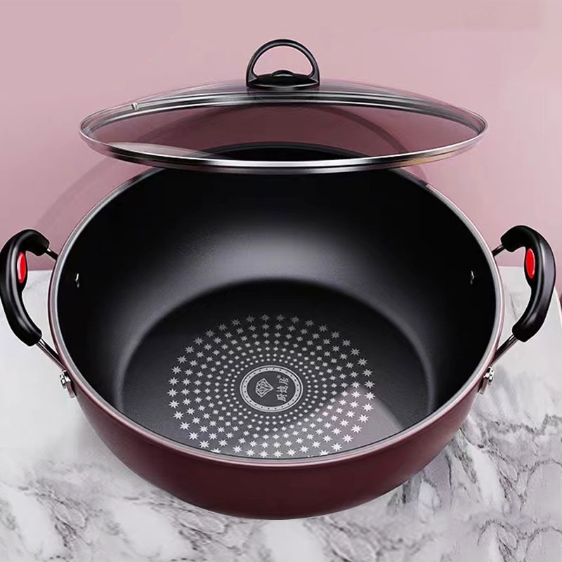 Non Stick Soup Pot Induction Stew Pan Induction Pot Non Stick Kaserola Gas Universal 26/28/30 cm