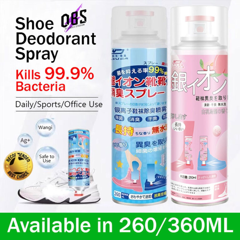 OBS Shoe Spray Deodorant 260/360 ml untuk Segarkan Kasut Anda