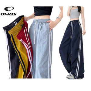 OMOS Unisex Kargo Seluar Panjang: Pilihan Seluar Kasual Oversized 10 Warna