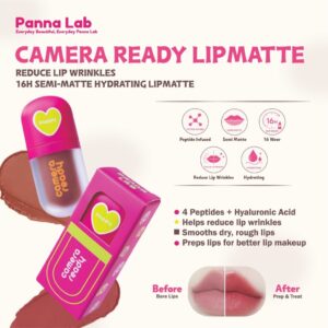 PANNA LAB Camera Ready Liquid Lipmatte: Ciri, Pilihan Warna dan Semakan Penting