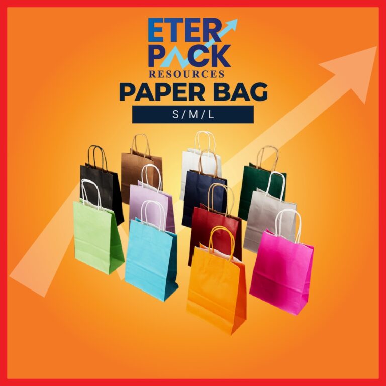 Paper Bag Shopping Bag Gift Bag Retail Bag Colour Pilihan Kotak Hadiah dan Beli-belah Pelbagai Guna