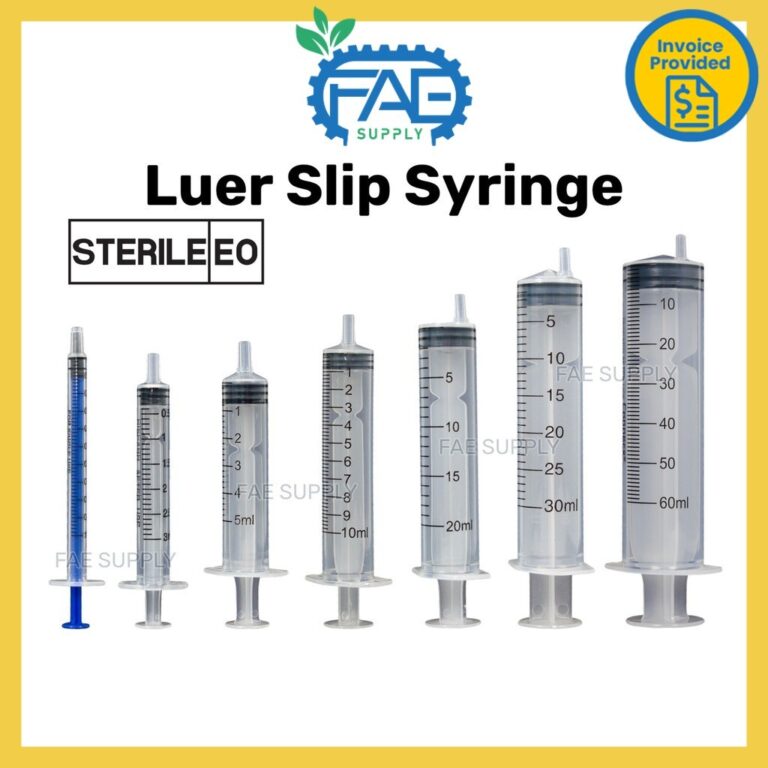 Panduan Pilih Picagari Syringe Luer Slip Berbagai Saiz untuk Kegunaan Am