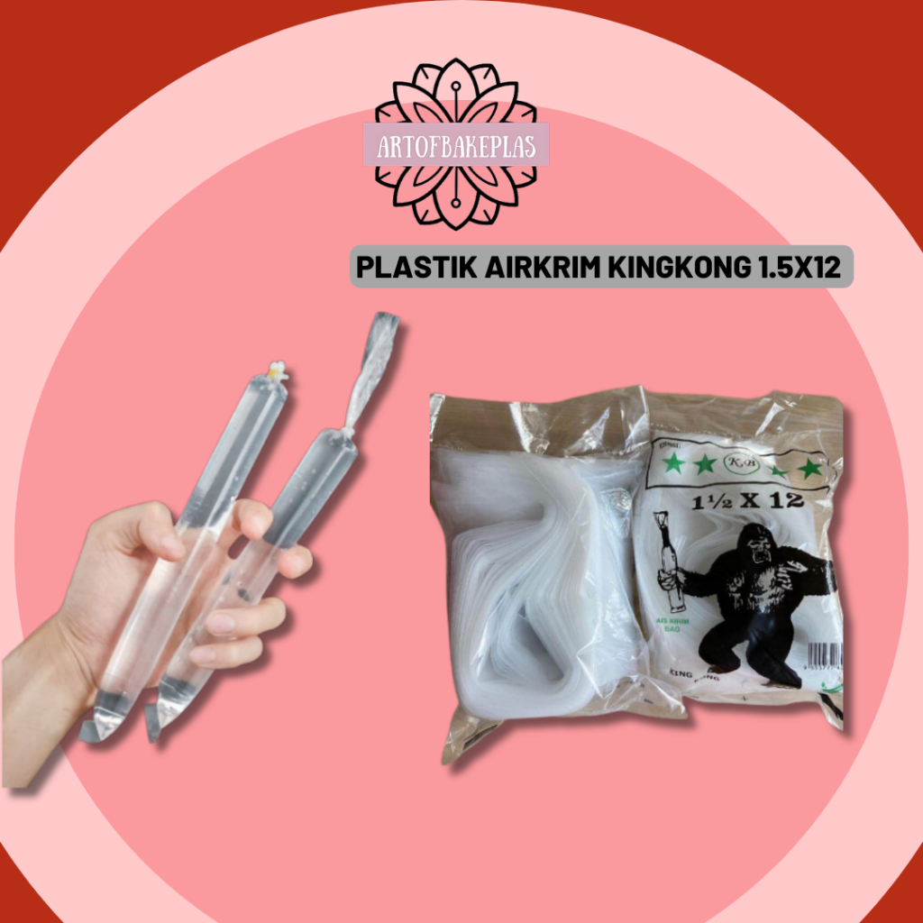 Plastik Aiskrim Malaysia King Kong 2x12 Ready Stock