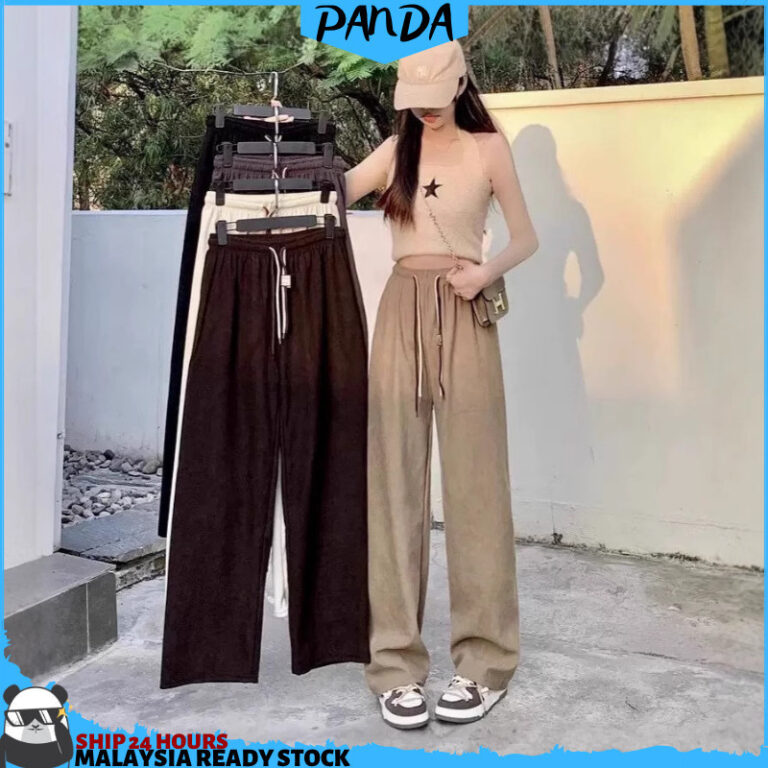 PNT67 PANDASHOP Seluar Panjang Straight Leg Wanita