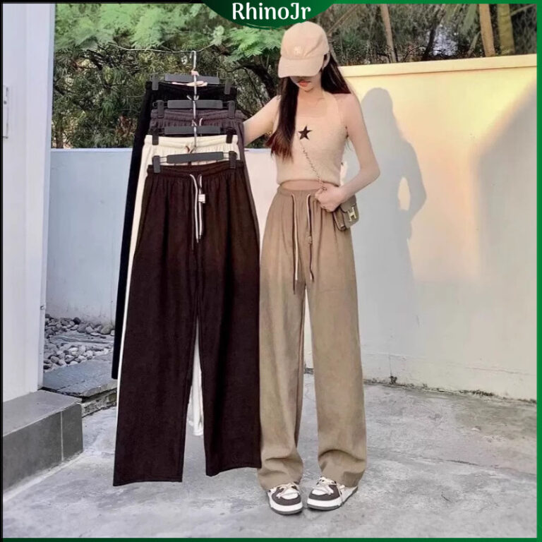 Adakah PNT67 RHINOJR Seluar Panjang Straight Leg Korean Women Casual Summer Women Long Pants Sesuai untuk Gaya Harian?