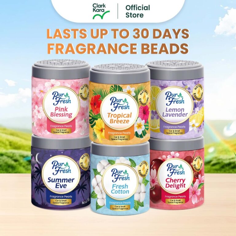PurFresh 185g Scented Beads: Pewangi Pepejal Minyak Pati untuk Ruang Tamu, Kereta dan Tandas