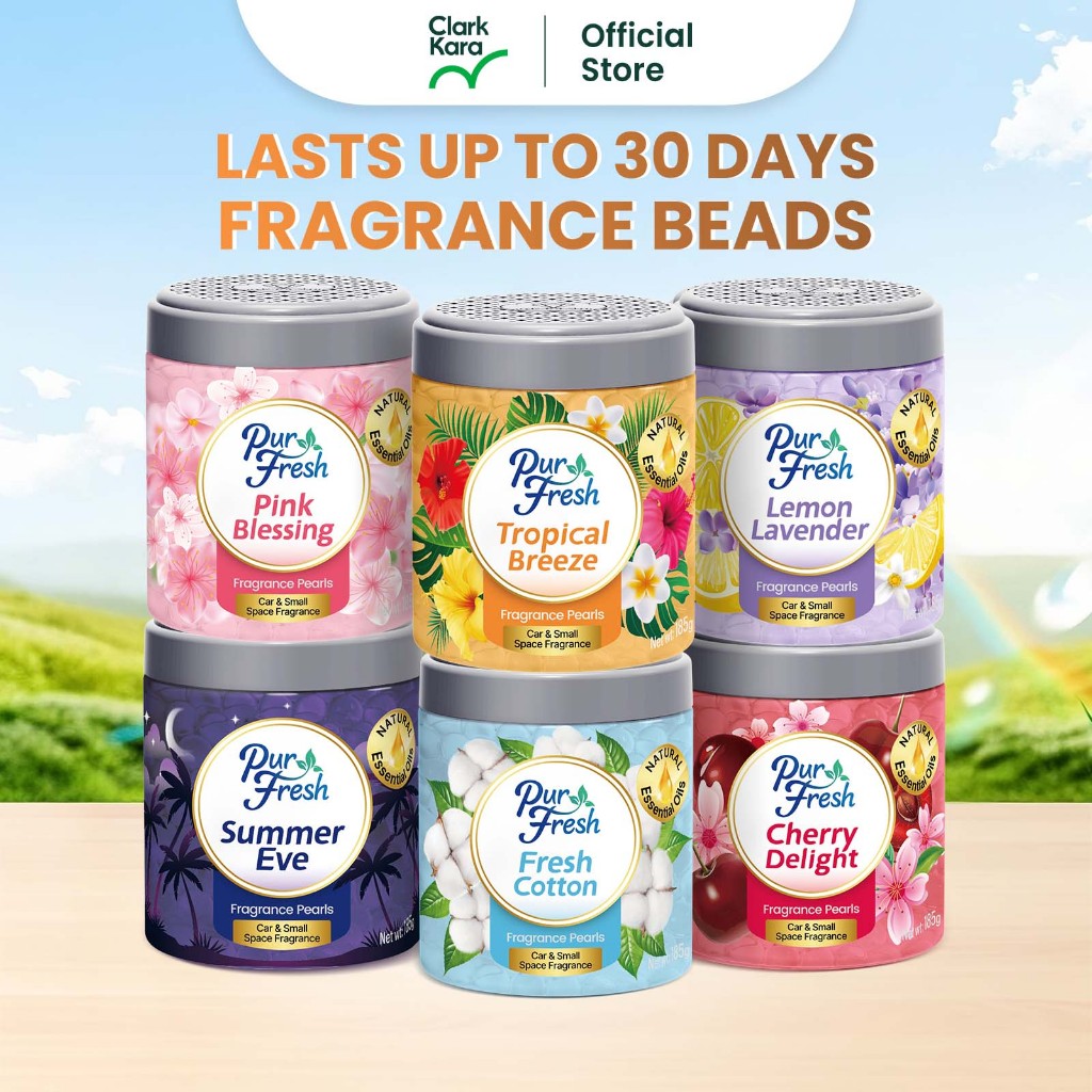 PurFresh 185g Scented Beads: Pengharum Ruang dan Kereta Semula Jadi