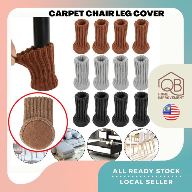 QB Carpet Chair Leg Socks Protector Penutup Kaki Kerusi