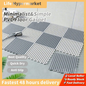 Anti Slip Splicing PVC Bathroom Toilet Kitchen Floor Mat Non Slip Mat Toilet Floor Mat 30 × 30cm