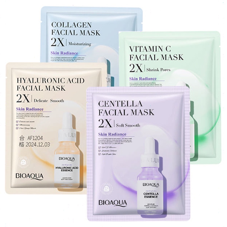[ROREC] BIOAQUA Centella Collagen Hydrating Moisturizing Refreshing Facial Mask