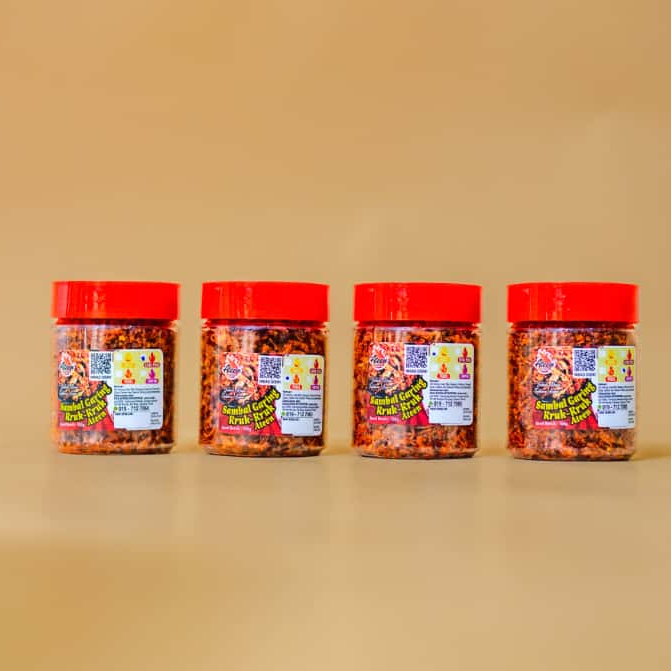 Sambal Garing Kruk Kruk Ateen 100g Pilihan Sesuai untuk Peminat Pedas