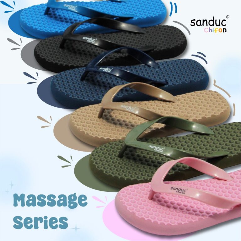 Sanduc Chifon Massage Unisex Comfort Soft EVA Colorful Flip Flops