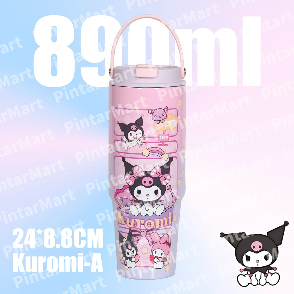 Sanrio Kuromi Tumbler Tahan Sejuk: Pilihan Botol Air 890 ml untuk Kegunaan Harian?
