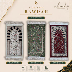 Sejadah Rawdah Premium Size Mini Dari Mesir untuk Kegunaan Mudah Alih