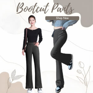 Seluar Slack KGT Bamboo P2: Potongan Mini Bootcut Scuba Baggy untuk Wanita
