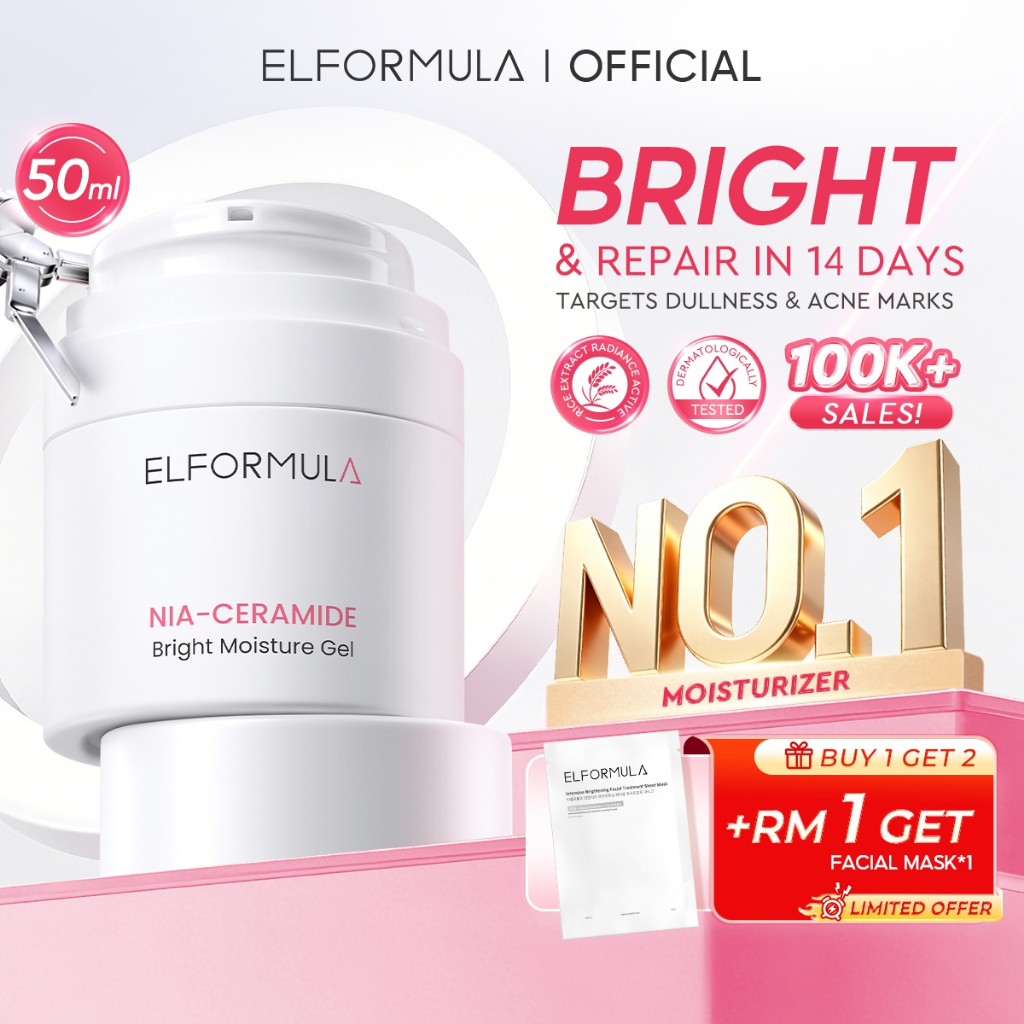 Semak Fakta dan Ramuan ELFORMULA Nia Ceramide Moisturizer Gel sebelum Beli di Shopee