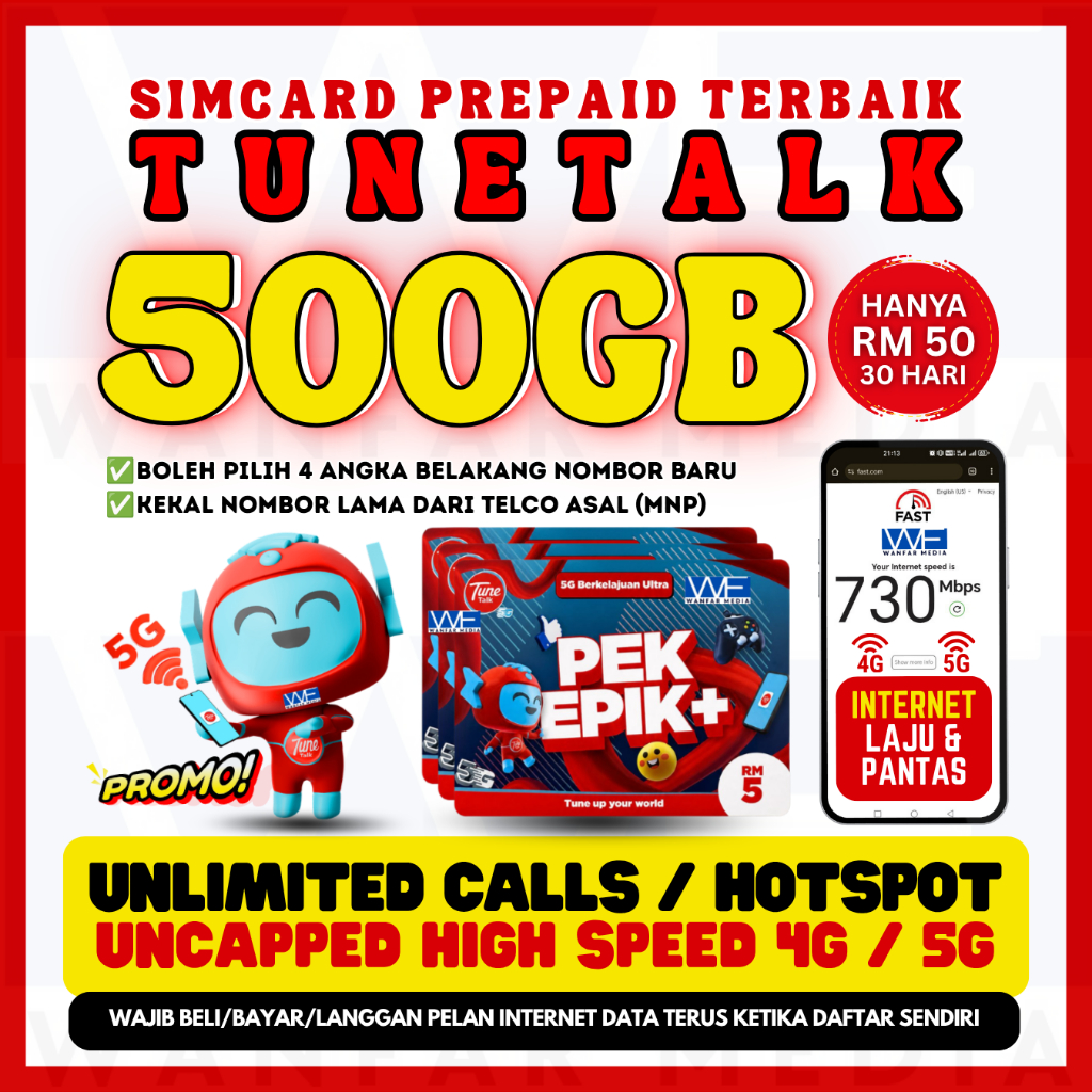 SIM KAD TUNETALK Unlimited Internet: Apa yang Anda Perlu Tahu