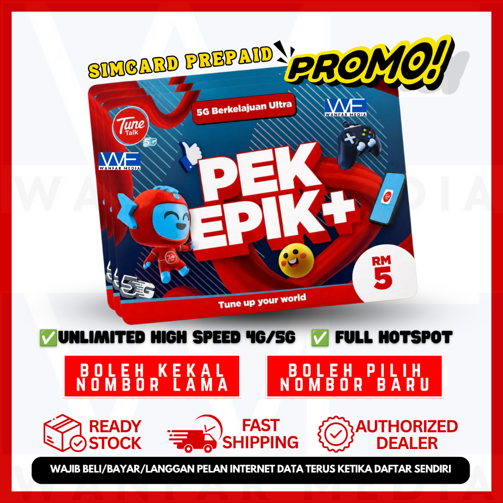Simkad TUNETALK Unlimited Internet: Apa yang Perlu Anda Tahu Tentang Liputan Celcom 4G dan 5G