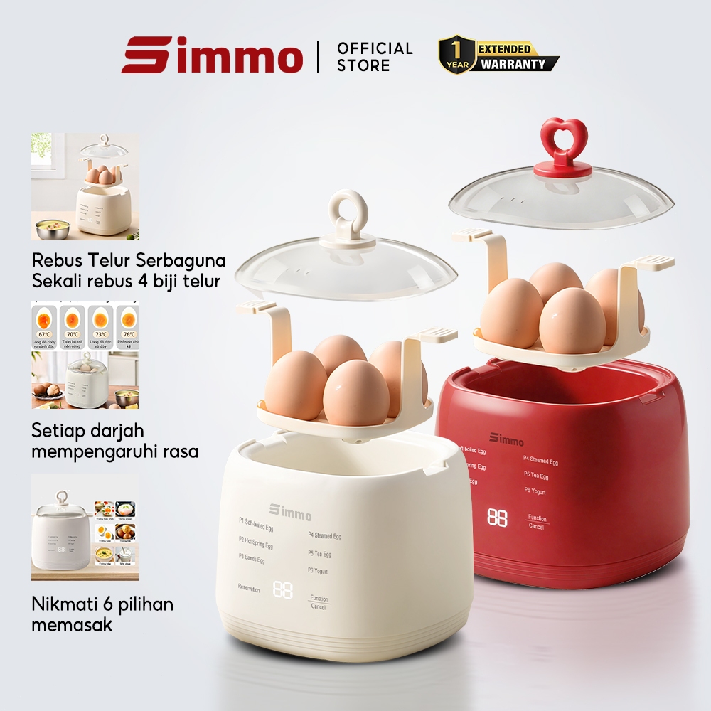 Simmo Electric Egg Boiler Cooker 200W: Rebus Telur Mudah dan Cepat