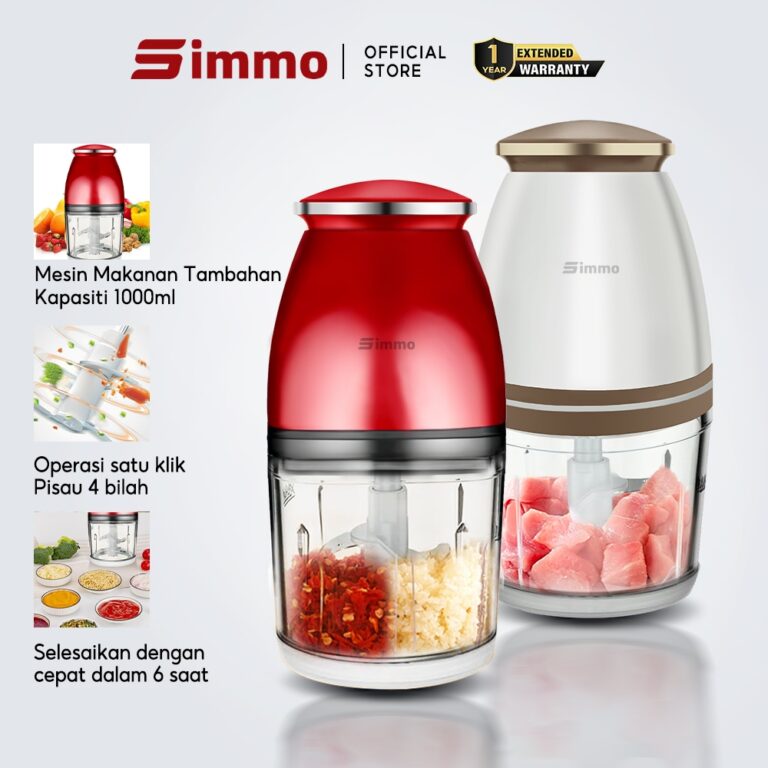 Simmo Electric Meat Grinder Mini Chopper 1000ml: Ciri dan Kegunaan Dapur