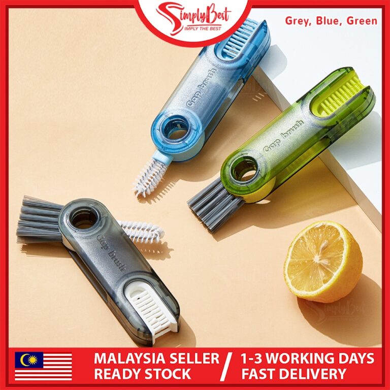 SIMPLYBEST 3 In 1 Cup Lid Water Bottle Brush Cover Cleaner: Reka Bentuk dan Kegunaan Pembersihan Sela