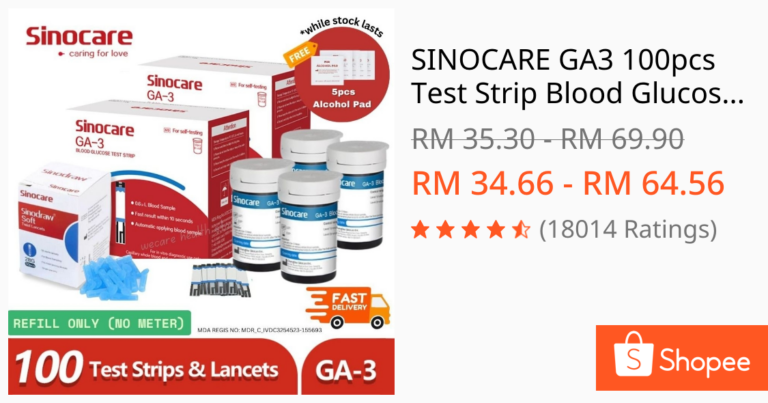 Adakah SINOCARE GA3 100pcs Test Strip Blood Glucose Cek Gula Pilihan Praktikal untuk Pemantauan Harian?