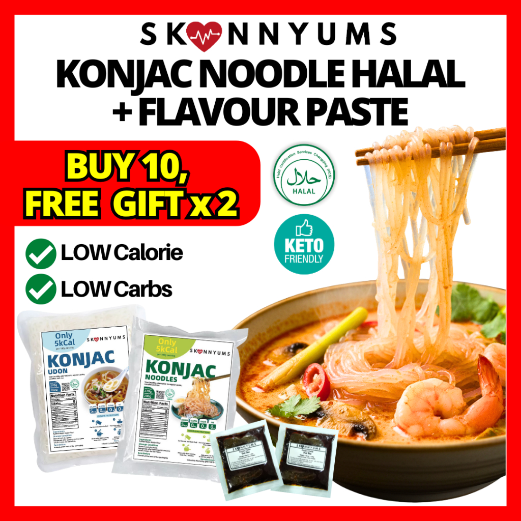 Mee dan Nasi SKINNY KONJAC Pilihan Diet Keto Rendah Kalori