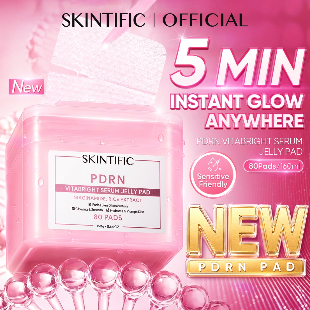 SKINTIFIC PDRN VitaBright Jelly Pad: Batas dan Kesesuaian untuk Kulit Tampak Glowing Semula Jadi