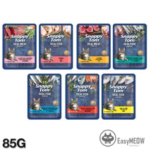 Snappy Tom Pouch 85G: Pilihan Perisa Makanan Basah Kucing