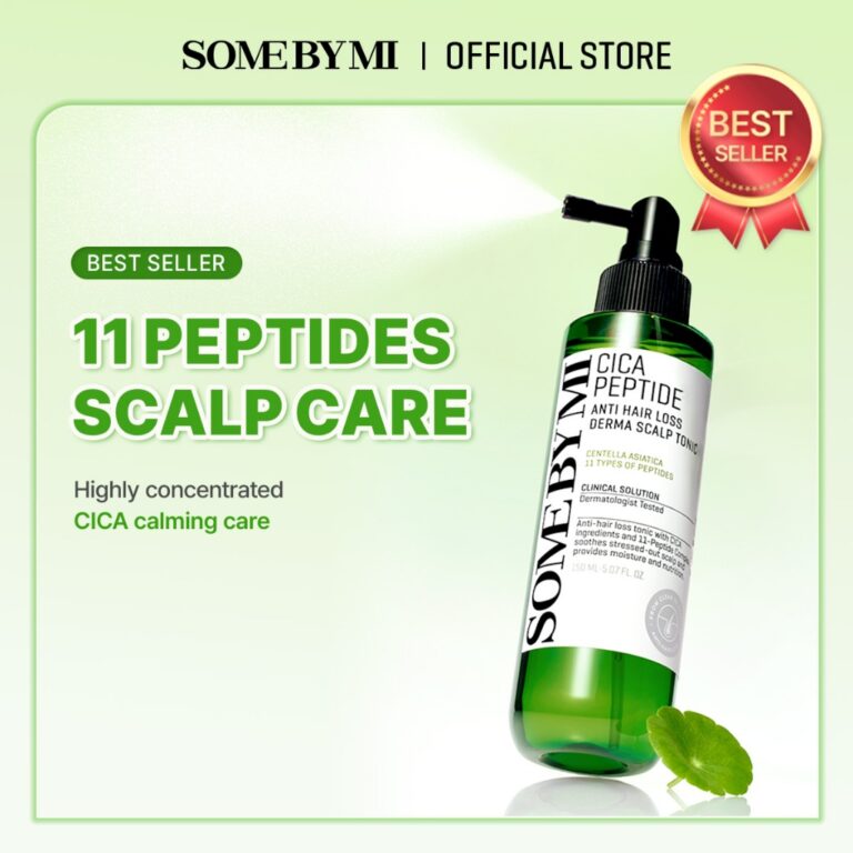 Tonic Kulit Kepala SOME BY MI Cica Peptide Anti Hair Loss 150ml untuk Penjagaan Rambut Gugur