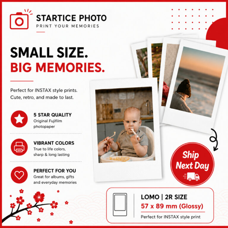 Startice Photo Custom Lomocard 2R Fujifilm Glossy Photocard