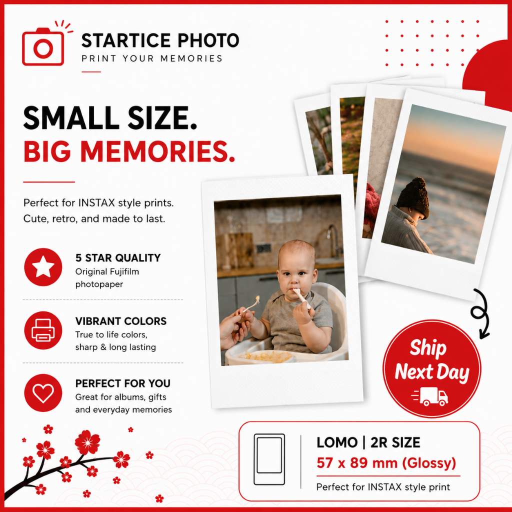 Startice Photo Custom Lomocard 2R Fujifilm Glossy Photocard