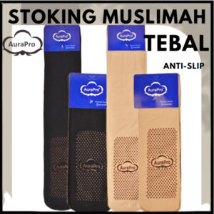 Maksud dan Pilihan Stokin Muslimah Panjang Pendek Anti Slip Aurapro untuk Keperluan Harian