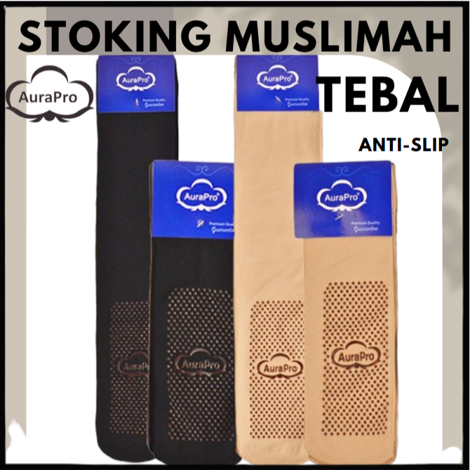 Maksud dan Pilihan Stokin Muslimah Panjang Pendek Anti Slip Aurapro untuk Keperluan Harian