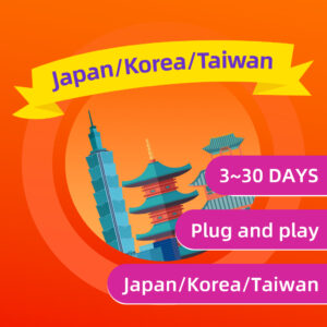 Taiwan,Japan,Korea Travel Sim Card 4G High Speed Data Travel 4G Sim