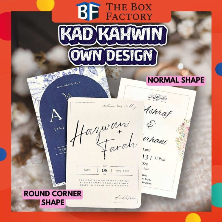 TBF Own Design A6 Kad Kahwin Digital Print