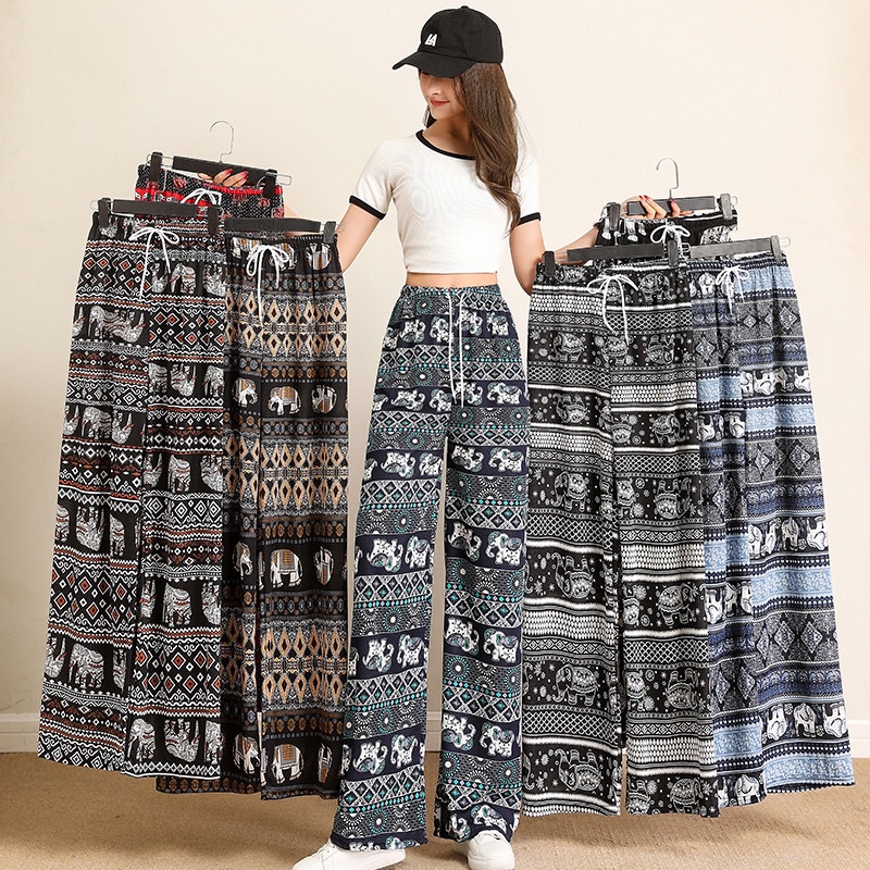 Adakah Thailand Batik Elephant Long Pant loose seluar tidur baju Pilihan Sesuai untuk Kegunaan Harian Anda?