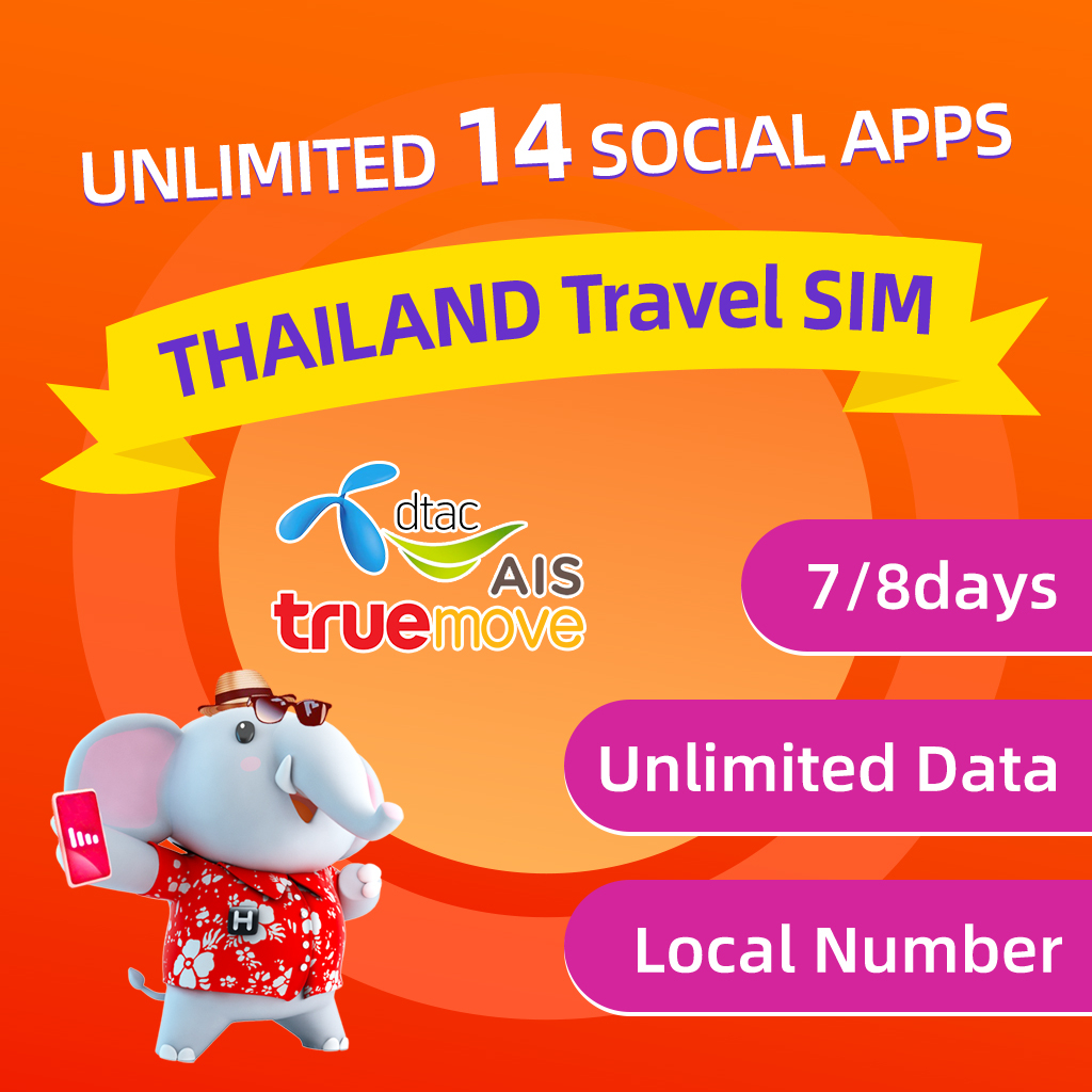 Thailand SIM Card Unlimited Data 4G/5G High Speed Pilihan Travel