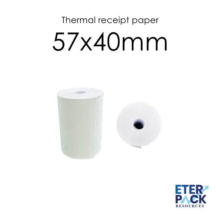 Thermal Paper Roll 80x60mm dan 57x40mm untuk Kertas Resit Cash Register