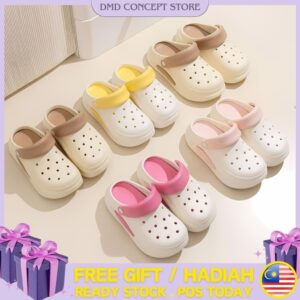 Semak Fakta dan Ukuran Thick soled style fashionable two piece women sandals sebelum Beli