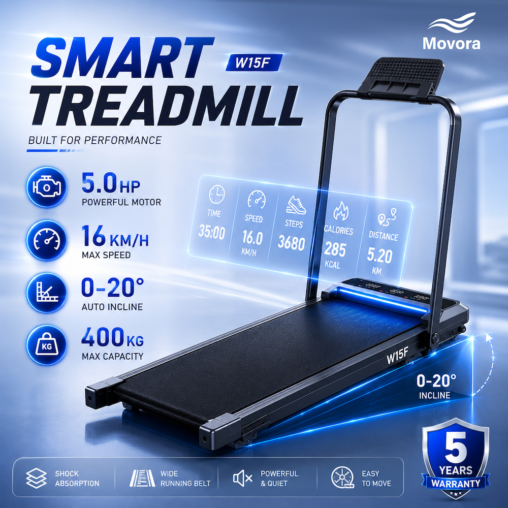 Treadmill Walking Pad Lipat 5.0HP dengan Pemegang untuk Kegunaan Rumah