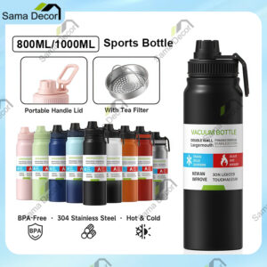 Tumbler 800ML/1000ML Stainless Steel 304: Kapasiti Besar dan Ciri Penjagaan Suhu