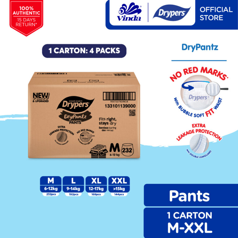 Adakah Drypers DryPantz Bubble Soft Pilihan Tepat untuk Kulit Sensitif Bayi Anda?