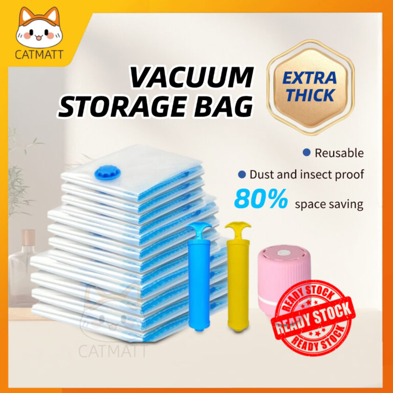 Vacuum Bag Clothes Organization dengan Pam Elektrik Catmatt