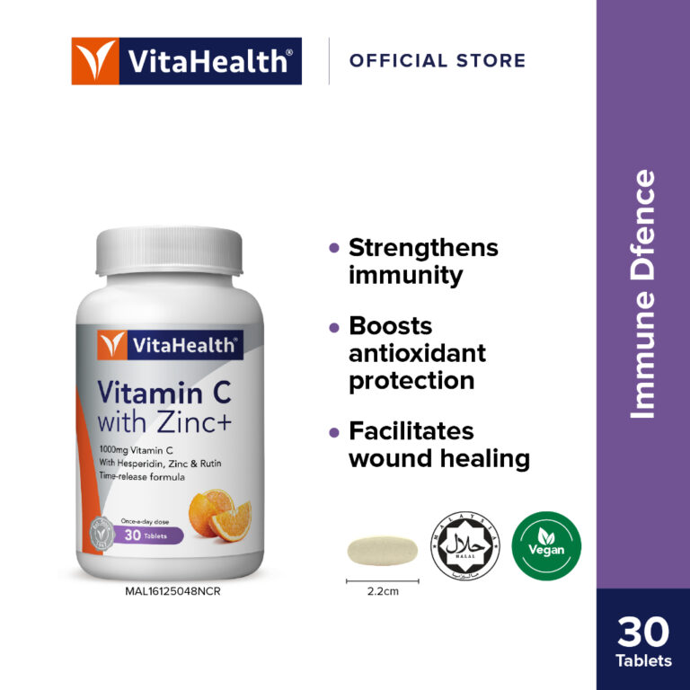 VitaHealth Vitamin C with Zinc+ 1000mg [Exp 1/2029]: Apa yang Perlu Anda Tahu