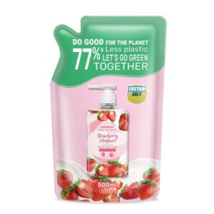 WATSONS Cream Handwash Refill Strawberry dan Yoghurt 500ml: Pilihan Jimat