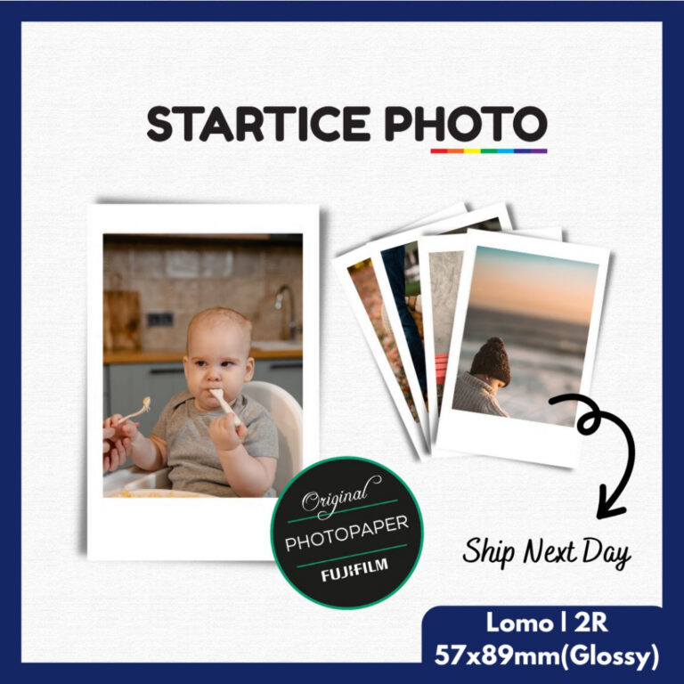(WEB) StarticePhoto Fujifilm Instax Print, Lomo Card dan Perkhidmatan Cetak Foto Minimum 20 Keping
